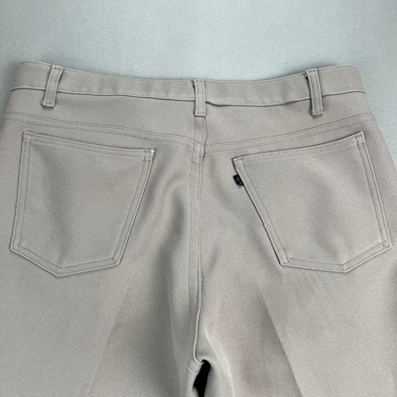 Vintage Levis Sta-Prest Pants Mens 38 Tan Khaki Straight Leg Dress Slacks 90s - Picture 6 of 13